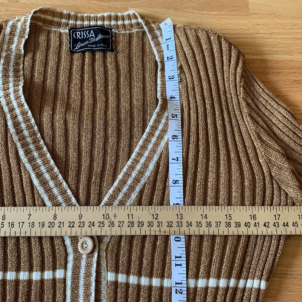 📍FIRM📍RARE Italy Vintage 🌞2pc knit dress set suit - Picture 15 of 16